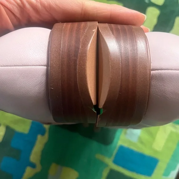 Franco Sarto Edith 2 penny loafer light pink leather wide almond toe block heel - Picture 6 of 16